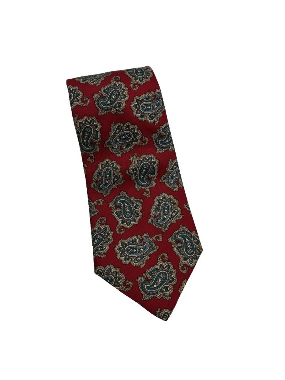 Gant Mens Tie Silk Red Paisley Classic Preppy Business Wedding